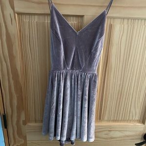 Purple Urban Outfitters Velvet Romper